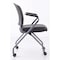 Officesource Perch Collection Nesting Chair with Arms and Casters, Titanium Frame OSSN6953PBK - alternate 2